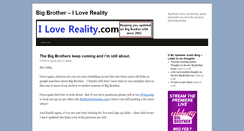 Desktop Screenshot of ilovereality.com