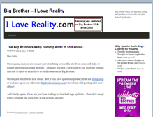 Tablet Screenshot of ilovereality.com